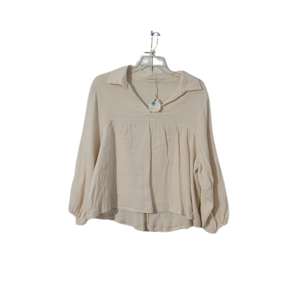 NWT   ANDTHEWHY Los Angeles   Women's S    Top    Ivory